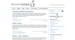 Desktop Screenshot of docteurhtml5.com